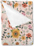 SqtmuHLuo Floral Baby Blanket for Girls Gifts Boho Flower Wildflower Baby Nursery Bed