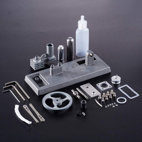 Hot Air Stirling Engine Assembly Kit - Electricity Power Generator LED Lights Kit for Engineers and Adults