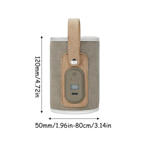 Generic Pack babyy Bottle Warmer - USB Insulation Cover Panels, Portable Milk Warmer Bag Rack, Durable Heating Display