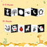 High Contrast Black and White Baby Toys for Newborn, Tummy Time Sensory Toys, Montessori Gifts for 0-12 Months