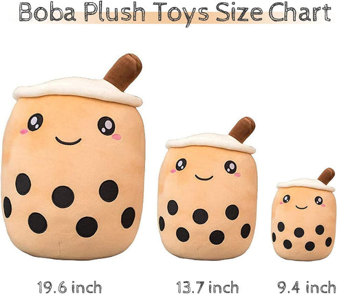 9.4 inch) VHYHCY Cute Stuffed Boba Plush Bubble Tea Food Milk Cup Plushie Pillow , Soft Kawaii Hugging Plush Toys Gifts