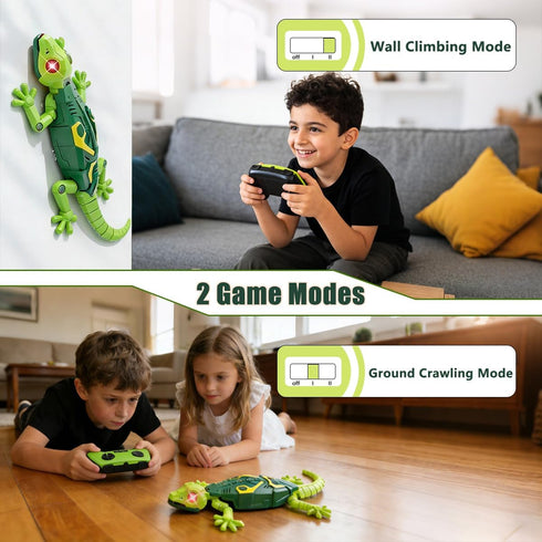 BEEBOY 3 4 5 6 7 8 9 10+ Wall Climbing Gecko,Remote Control Robot Toys for Boys Girls,Wall Crawler Lizard Toy,Wall