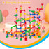 LovesTown 133PCS Marble Run Set, Educational Toy for Kids, Construction Building Blocks for 2-4 Players