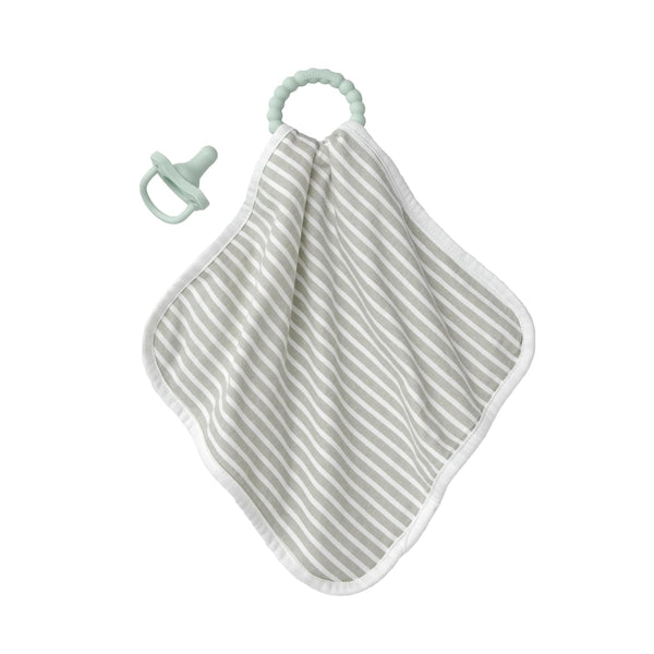 Dr. Brown's Lovey Blanket with Teether Ring and HappyPaci 100% Silicone One-Piece