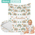 Set 3 Set Color07 Custom Baby Crib Bedding - Rainbow Nursery Bedding Piece with Personalized Name Design - Soft Chic