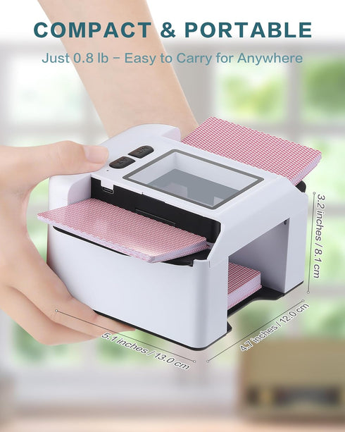 ONTILT M1 200mAH 1-2 10 Automatic Card Shuffler with AUTO & Manual Mode, Low Noise, Rechargeable Built-in Battery