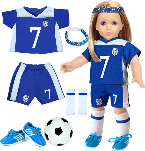 18 inch Doll Clothes Accessories - Compatible with 18 Inch Girl Dolls (Sports)