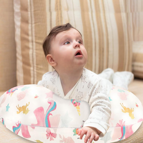 Pack Set, of Baby Car Seat Head Support and Nursing Pillow Cover Ultra Soft Comfortable