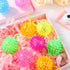 60 Sotiff Pcs Light up Ball Spiky LED Bouncy Ball Flashing Squeaky Multicolor Puffer Toy Rubber Sensory Toy Carnival
