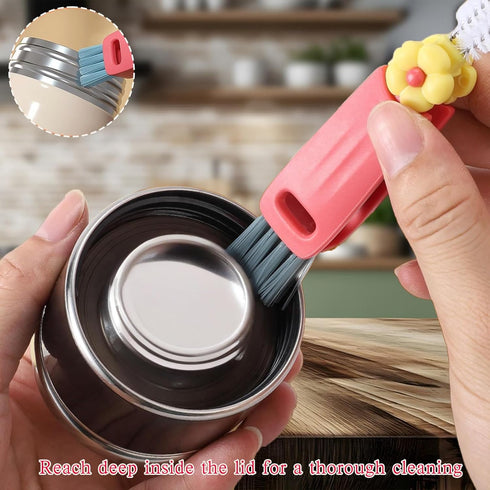 JXMLTT 3 1 3 1 Tools3PCS in Cup Lid Cleaning Brush, Portable Cup Cleaner Brush, Water Bottle Cleaner Brush