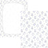miaozhen 1 Pack 52x28 Cotton Crib Sheets for Baby Boys Girls Soft Breathable Lilac Funny Bear Muslin Toddler Crib Sheet