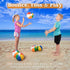 JOYIN 12 Pack Rainbow Beach Balls, 12'' Inflatable Swimming Pool Toys for Summer Water Games and Birthday Parties