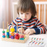 Montessori Bead Sequencing Set for Kids, Wooden Lacing Beads Toys for Toddlers, Educational Gifts for 2-5 Years Old