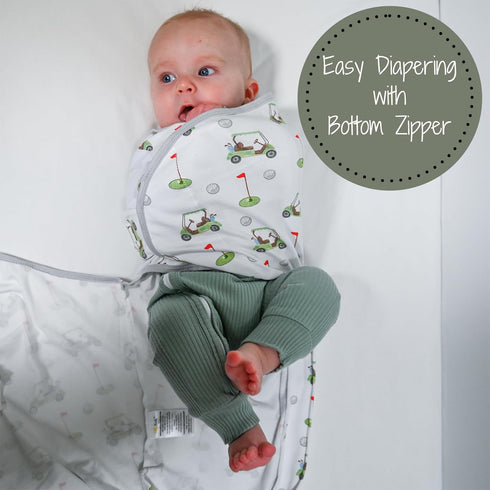 Baby Swaddles, 100% Organic Cotton for Newborns Boys and Girls, 3-6 Months Baby Swaddle Sacks with Easy Change Zipper