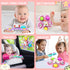 seveclotree 3PCS 1 1-3,Toddler Suction Cup Spinner Toys for Year Old Girls Boys, Baby Bath Toys,Spinners for Kids