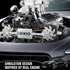 10206 V8 Sets, Set, 14+ Teens(737 Mould King Engine Model kit that Runs, Build Your Own Cars Combustion Battery/Motor