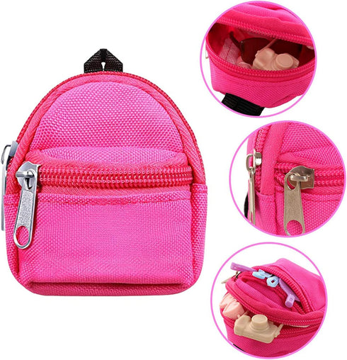 5 2 Backpack 2 1 11.5 inch BARWA Pcs Doll Travel Accessories Doll Bag with Zipper with Sunglasses Telescope for Dolls