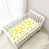 Mazeann Summer 52" 28" 9" Cute Banana Crib Sheets Soft Breathable Fitted Cotton Baby Crib Sheets Mattress Cover
