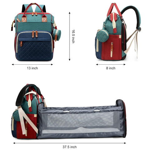 Awanhe Backpack Backpack Diaper Bag, with Changing Station, Waterproof Baby Bag for Boys & Girls, USB Charging Port