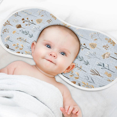 decor gift 4 Pack 22x11in Cotton Burp Cloth Easy Care Cute Cartoon Forestland Herbs Baby spit up Rags for Unisex boy