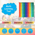 CleCoCenCir 1-100 Counting Number Popper Fidggety Toy Rainbow Hundreds Chart for Kids, Preschool Math Manipulative