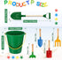 12 12 12 22 Inches Summer 4 Jexine Pcs Sand Buckets and Shovels for Kids Beach Sand Toys Bulk Plastic Beach Buckets