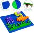 Classic Base Plates for Building, 10" x 10” Multipack, 8 Pack Compatible with All Major Brands, Green & Blue