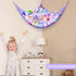 Stuffed Animals Net or Hammock, Kids Toy Storage Organizer with LED Light, Hanging Corner Holder for Girls Room Decor