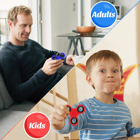 5 Pack 8-13 1-2 Fidget Spinners for Kids and Adults Stress Relief Sensory Toys for Boys and Girls Age High Speed Min