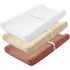 SNOOZYNEST 3 Pack Muslin Changing Pad Cover, Solid Changing Table Pad Cover, Soft