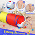 PigPigPen Pop Up Play Tunnel Tent for Toddlers, Babies or Dogs, Indoor Outdoor Toys, Red, Yellow, Blue