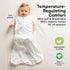 2-Pack 0.5TOG Cozy 3-6 Baby Sleep Sacks, Zipper Wearable Blanket - Organic Cotton, Lightweight,Soft Infant Sleeping