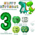 Large Dinosaur Foil Balloons and Happy Birthday Banner - Number 3 Balloon for 3rd Birthday Party Decorations