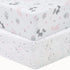 Sammy & Lou Girl Forest 2-Pack Microfiber Fitted Crib Sheet Set, Fits