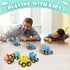 16Pcs Dinosaur Pull Back Cars Set for Kids, Mini Dinosaur Party Favors, Goodie Bag Stuffers, Classroom Prizes
