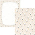 miaozhen 1 Pack 52x28 Cotton Crib Sheets for Baby Boys Girls Soft Breathable Cute Animal Mallard Duck Star Offwhite
