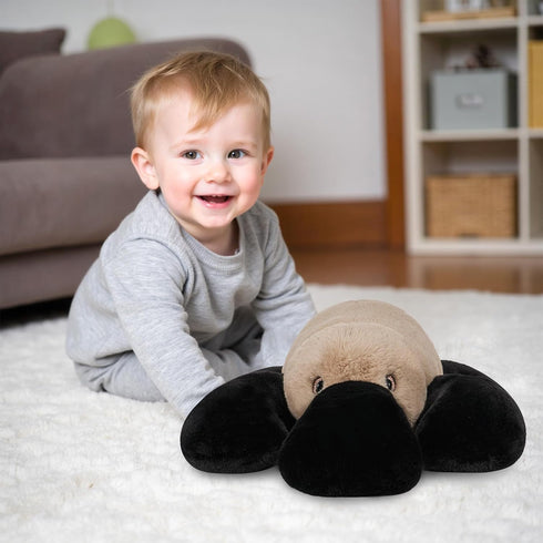 20" 3.3 Niuniu Daddy | Pound Weighted Platypus Stuffed Animals for Adults Kids, Weighted Stuffed Platypus Plush