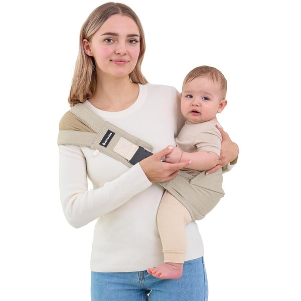 AUYEAZGO Toddler Sling Carrier - Premium Cotton, Expandable & Ergonomic, One Size