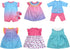 6 Pack Doll Clothes for 13-16 Inch Baby Dolls, Compatible with Toy JC, Manhattan & Doug Melissa