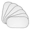 FINISPERSOO 6pcs Waterproof Portable Diaper Changing Pads for Compact Nappies Changing Mat Set
