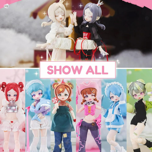 18cm Lynna-1box) CALEMBOU BJD Blind Box, Eve Lynna Series Ball Jointed Doll, Cute Dress Up Doll with Joints, Collection