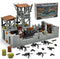 ZHX Military Base Building Brick Set for Army Minifigure War Accessories, Defence Base