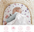 3 Pack, 33" 18" 4" Little Grape Land Bassinet Sheets x Fitted Bassinet Sheets Up to Deep Pocket, Ultra Soft Baby