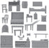 BMC Classic Marx Military Base Camp, 44pc Plastic Army Men Playset Accessories