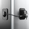 Refrigerator Lock 2 Packs, Fridge Lock with Silicone Wire Protection, Easy to Use and Install Fridge Locks with Key,