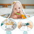 2Pcs Set 31.5 31.5 Zainpe Muslin Baby Hooded Towel Dinosaurs Pattern Soft Cotton Absorbent Bath Towel Blanket