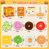 Montessori Wooden Burger Stacking Toys for 2-5 Year Olds, Fine Motor Educational Toys for Boys & Girls, Gift Ideas