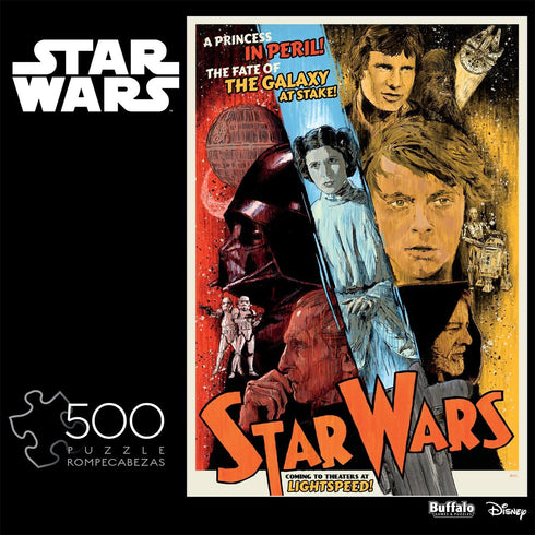 Buffalo Games - Star Wars - The Fate of The Galaxy At Stake! - 500 Piece Jigsaw Puzzle for Adults Challenging Puzzle Perfect for Game Nights - Finished Puzzle Size is 21.25 x 15.00