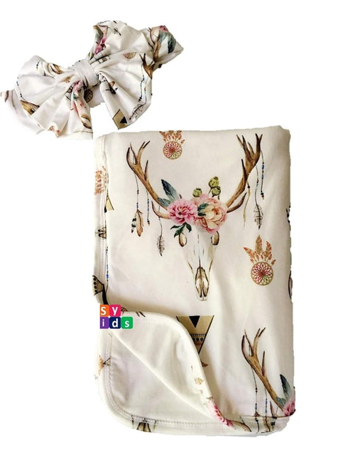 Rosy Kids Ultra Soft Breathable Double Layer Baby Receiving Blanket, Swaddle Blanket