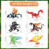 EOIVSH 12pcs Mini Dragon Toys Figures - Ancient Flying Dragon Figurines for Boys Girls, Mythical Action Figure Kid